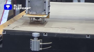 Test video of ELE1325 CNC router with pop up pins