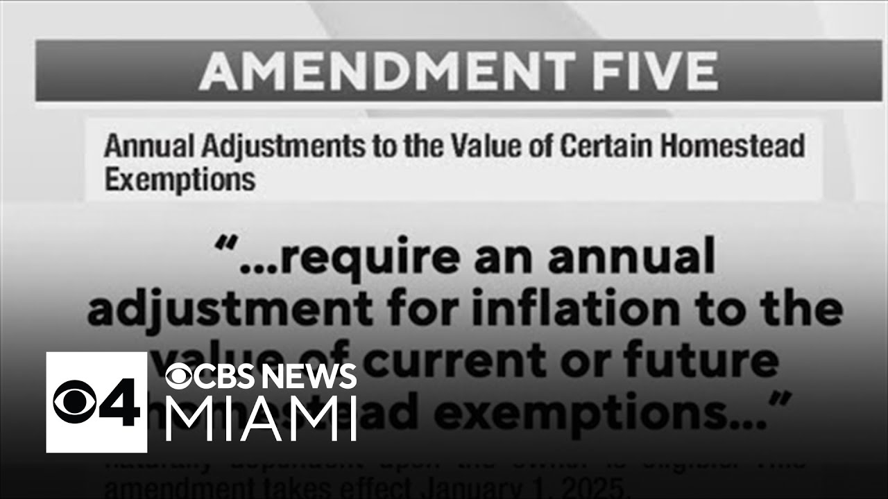 Florida voters to decide Amendment 5, homestead exemption adjustments