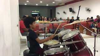 Oh, Quão Lindo Esse Nome É - Drum Cover - Coral Kemuel - Samuel Mercier - 8 years old