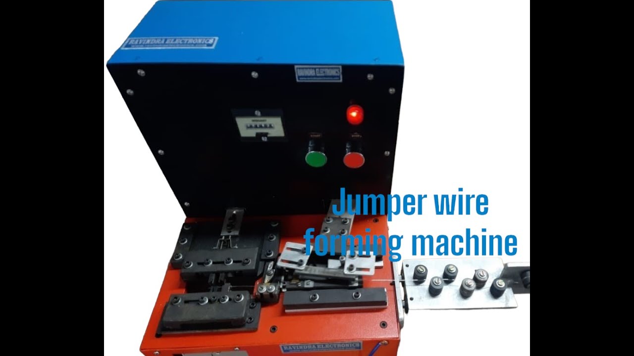 New model jumper wire forming machine (part -2) - YouTube