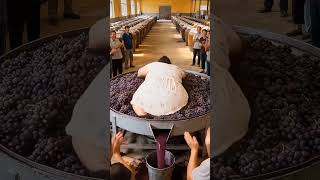 Village Factory Grape Juice Making | Village Girl Crushing Grapes | Traditional Juice Factory | !🍂