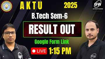 “AKTU B.Tech 6th Semester Result Out — Check Your Marks Now”