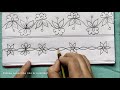 5 hand embroidery pattern,borderline pattern,Drawing Tutorial,हाथ की कढ़ाई पैटर्न,বর্ডার নকশা