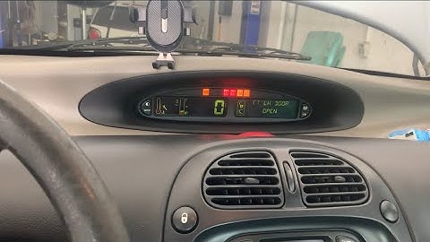 Citroen Xsara Picasso oil service reset