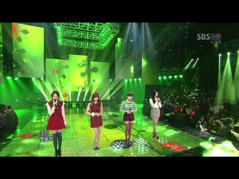 써니힐 Sunny Hill Goodbye To Romance SBS Inkigayo 인기가요 20121223 
