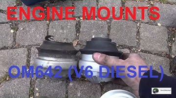 W211 320 CDI OM642 Engine And Transmission mounts replacement! Without removing the exhaust.