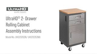 Seville Classics® | UltraHD® 2-Drawer Rolling Cabinet Assembly