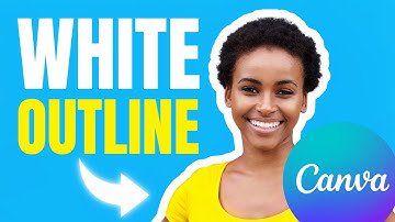 How to add White Outline in Canva - EASY Tutorial