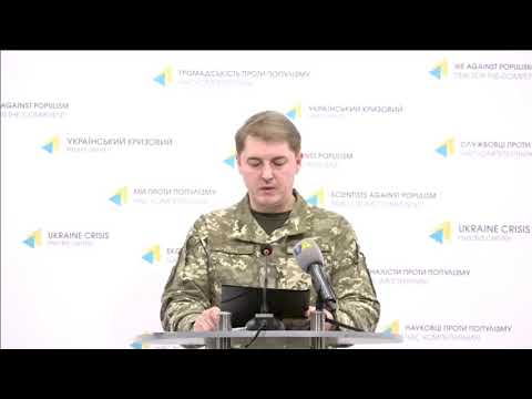 Полковник Олександр Мотузяник, речник Міністерства оборони України з питань АТО. УКМЦ 09.12.2017