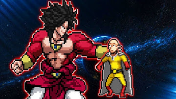 🔥🔥🔥(NEW) THE REAL SAITAMA OP VS SSJ4 BROLY KN BUFF EDIT IN JUMP FORCE MUGEN