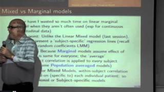 Longitudinal Data Analysis Conference by  Dr. Cameron Hurst 2014 Part 2