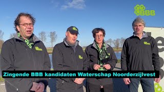 Bbb Zingende Kandidaten Waterschap Noorderzijlvest