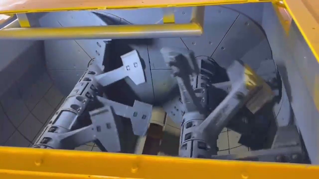 Inside the ZEYU Twin Shaft Concrete Mixer | Powerful Mixing Performance
