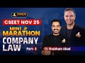 CSEET NOV 2025 | COMPANY LAW PART 3⚡ ONE SHOT REVISION | SUCCESS 2.0 | CS SHUBHAM ABAD
