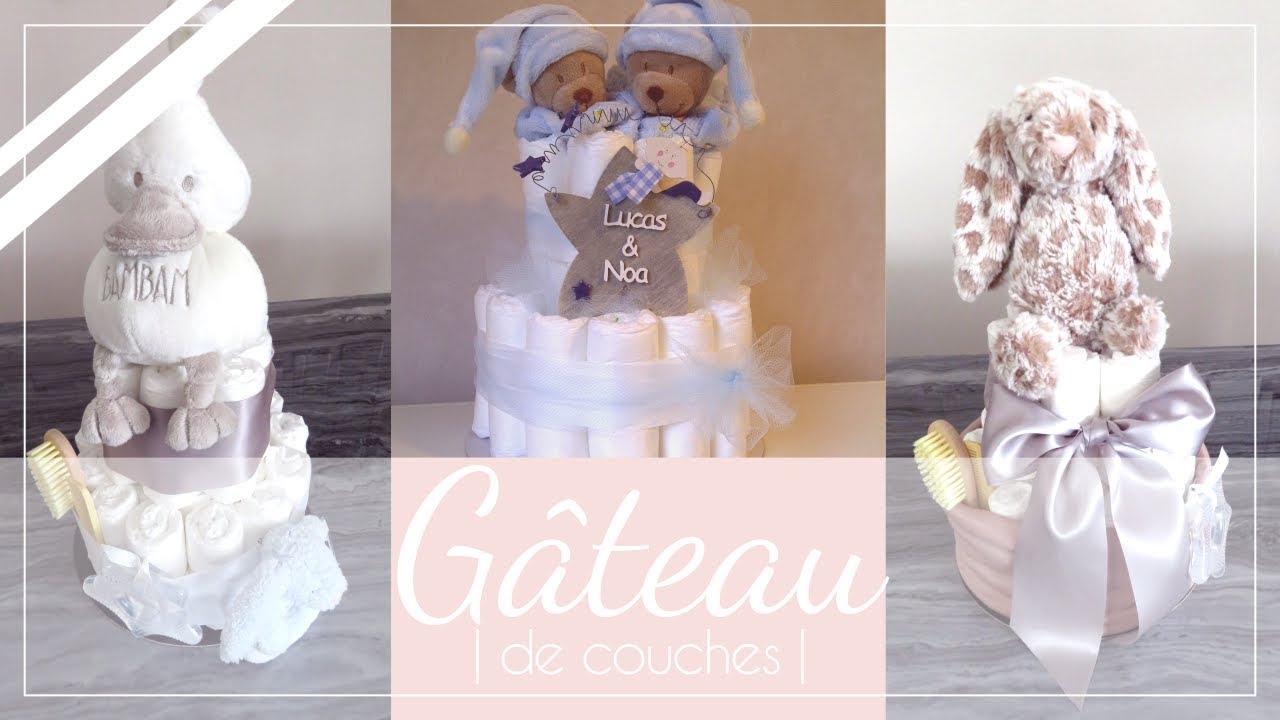 Cadeau De Naissance Gateau De Couches Youtube