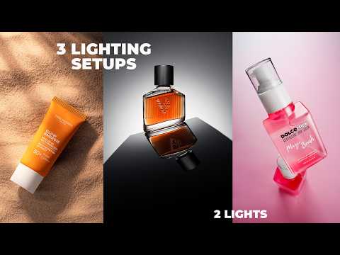3 Product Photography Lighting Setups (with 2 lights)