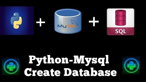 #4 Python Mysql Create Database