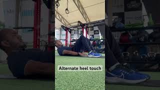 Alternate heel touches #heeltouch #core #abs