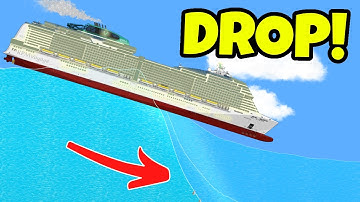 Which Cruise Ship BEST SURVIVES A REVERSE TSUNAMI! - Floating Sandbox