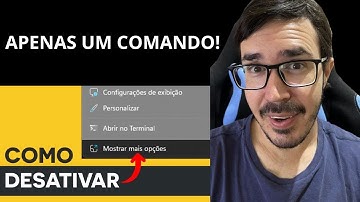 🚨REMOVA MOSTRAR MAIS OPÇÕES E VOLTE AO MENU DE CONTEXTO CLÁSSICO DO WINDOWS 10 NO WINDOWS 11!