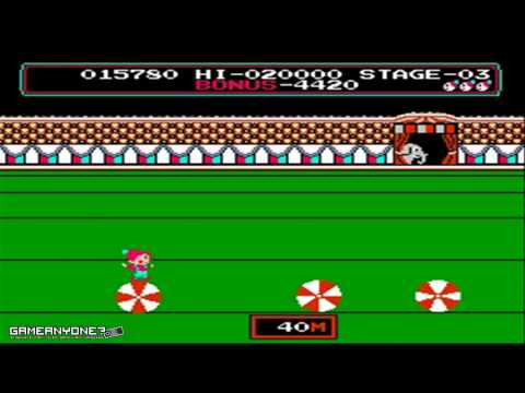 [Old] Circus Charlie (NES Version) - All Stages Completed