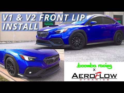 AeroFlow Dynamics V1 & V2 Front Lips - VB WRX Install @BoombaRacing