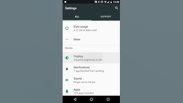 How to change the adaptive brightness on an Android Phone