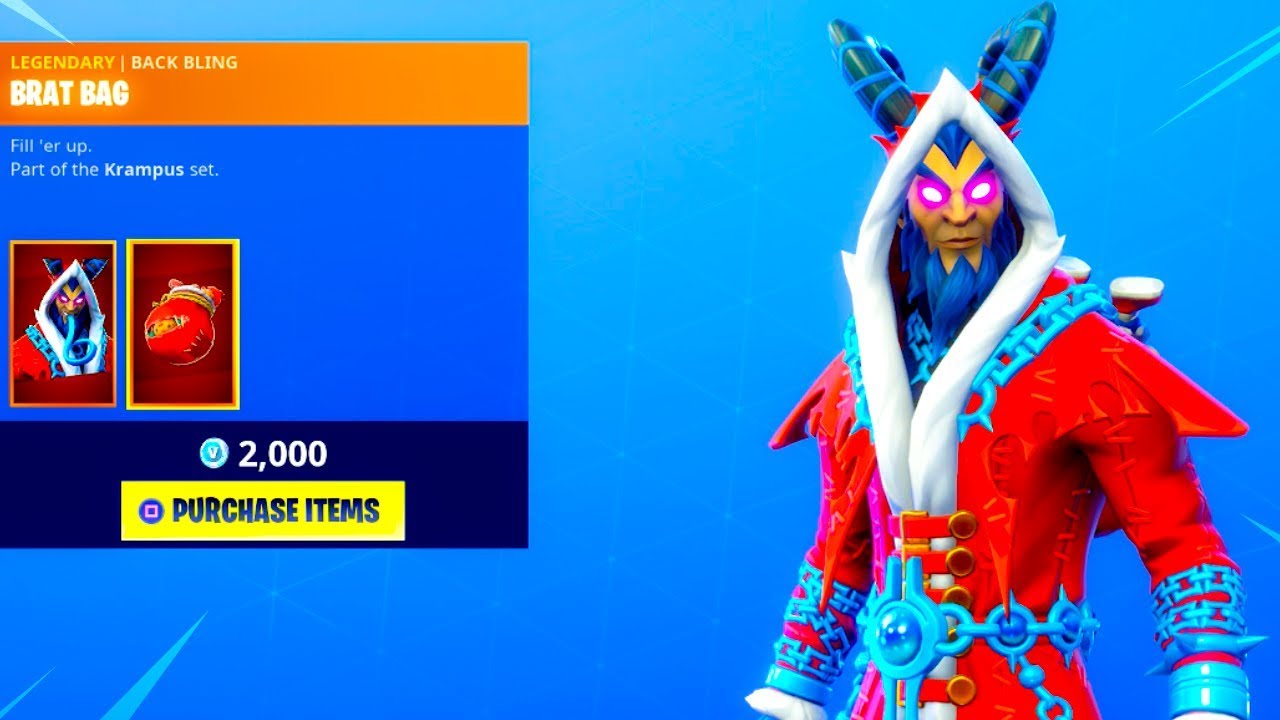 fortnite itemshop - krampus fortnite skin release dates