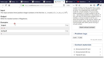 1A Theatre Square codeforces problem