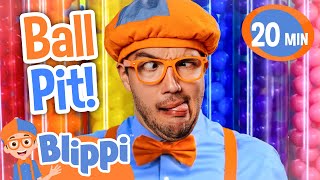 ball pit color game blippi s playdate blippi educational