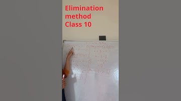Elimination method#maths #class10#shorts#short #chapter3#mathstrick #trending #pw