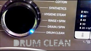 DRUM CLEAN CYCLE ON SAMSUNG ECO BUBBLE WASHING MACHINE
