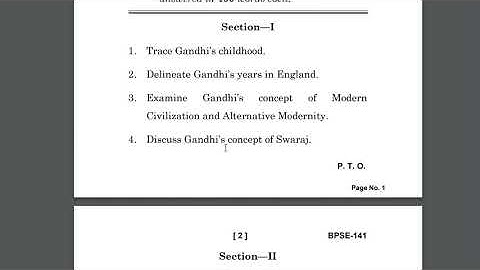 BPSE  141 Question Paper 2022, 2023