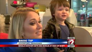 Man leaves 00 tip for Tenn. waitress