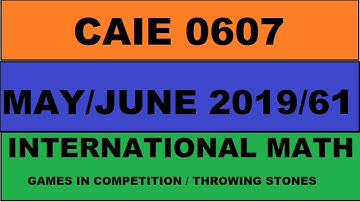 iGCSE Maths Paper 6 1 0607 WALKTHROUGH May June 2019 Full Paper #igcse0607 #igcsemathpastpaper