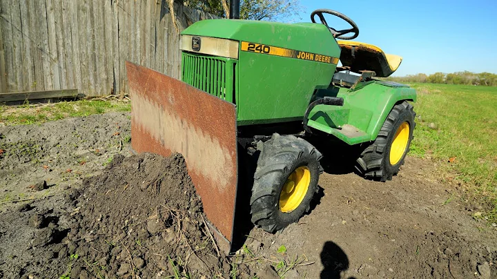 Testing the blade for our Mud Mower
