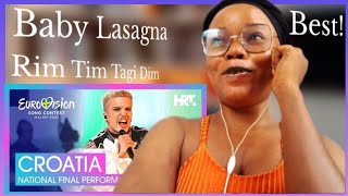 Baby Lasagna - Rim Tim Tagi Dim Croatia 🇭🇷 | National Final Performance Eurovision 2024 REACTION!!