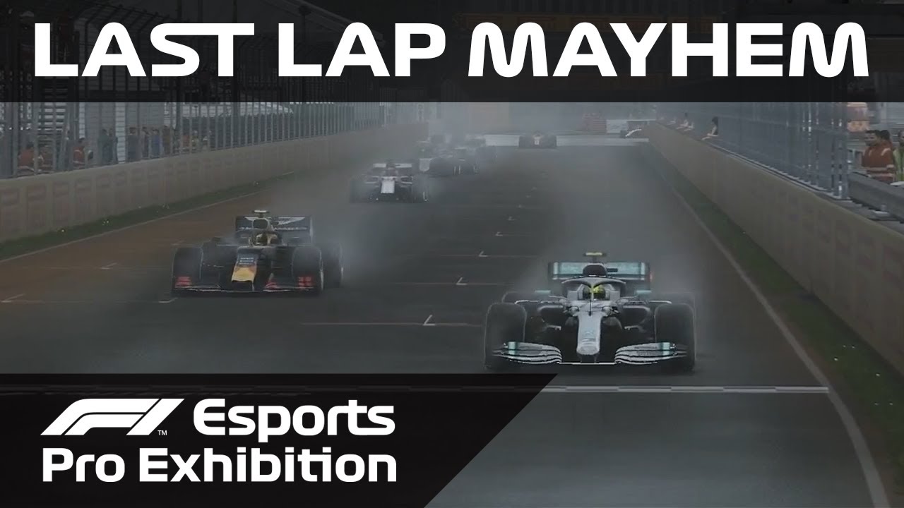 Crazy Final Lap in F1 Esports Pro Exhibition Race!