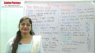 (49) Factors Affecting Ion Exchange Chromatography | Methodology and Applications of Chromatography