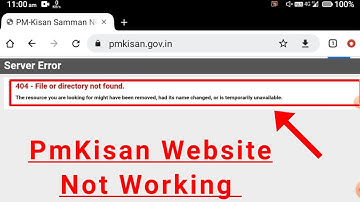Pm Kisan Portal Server Error 404 | 404 - File or directory not found Problem Solve In Pm Kisan