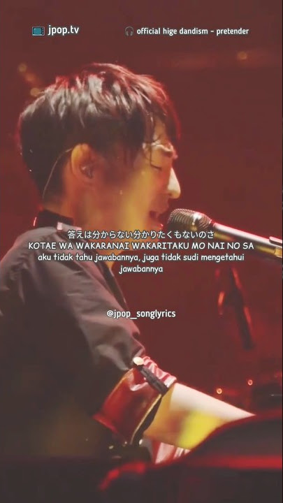 [ Hige Dandism - Pretender] #official髭男dism #pretender #jpop #lagujepang