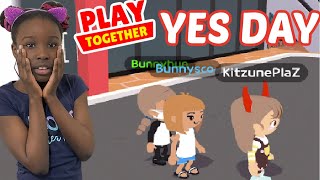 YES DAY IN PLAY TOGETHER!!!( play together roleplay)