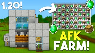 INFINITE Emerald \& Wood Farm Tutorial in Minecraft Bedrock 1.20! (MCPE\/Xbox\/PS4\/Nintendo Switch)