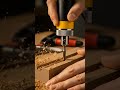 Mini Wood Engraver Cutting Perfect Grooves – So Satisfying #DIYTools #MiniChainsaw #MiniTools