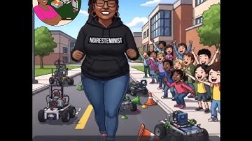 Robots Run into Walls #NoireSTEMinist #Robot #AI #Engineering #Professor #AI #STEM #STEAM