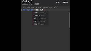 getchar( ) and putchar( ) program in C language