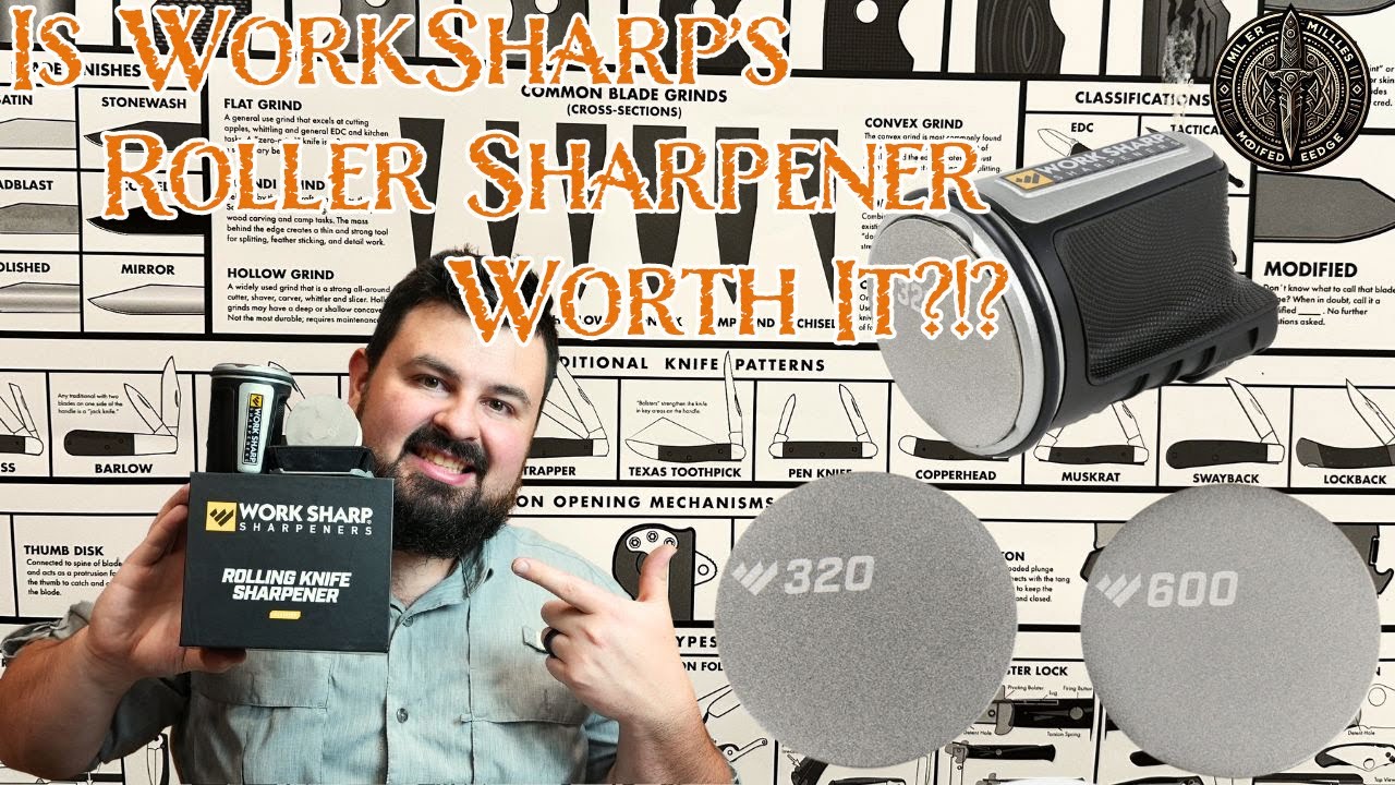 Dull to sharp on the new Rolling Knife Sharpener by Work Sharp! #makes
