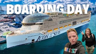 BOARDING THE ICON OF THE SEAS  EMBARKATION DAY CRUISE VLOG