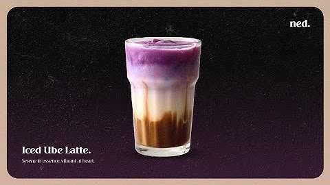 iced ube latte.