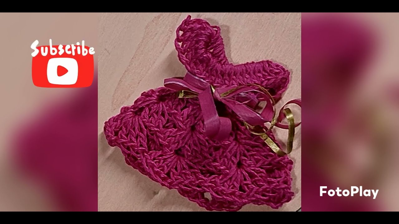 πλεκτό φορεματάκι,με βελονακι μινιατούρα για μπομπονιέρες @crochetaria crochet dress baptism gifts 🎁